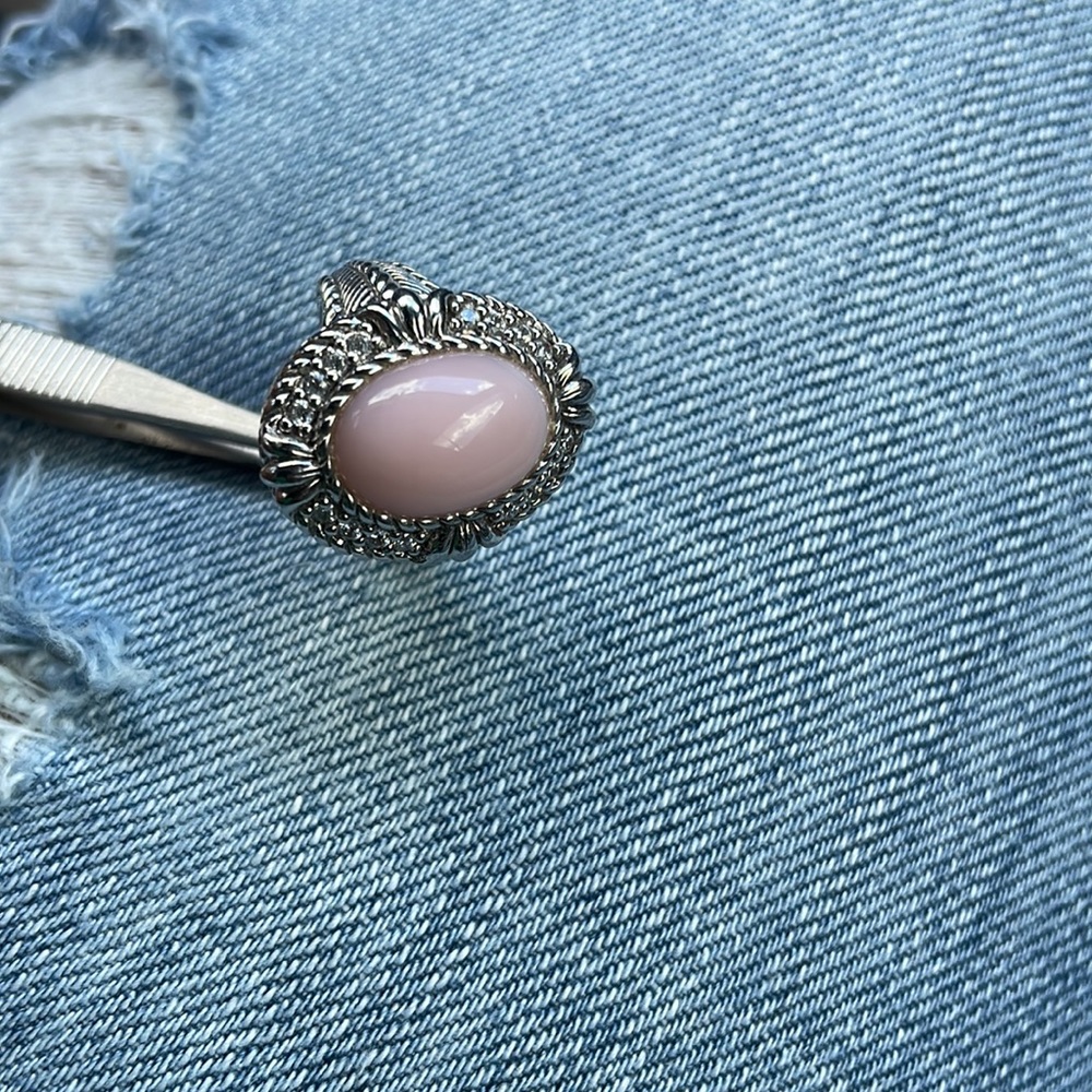Judith Ripka pink stone ring - Picture 4 of 4
